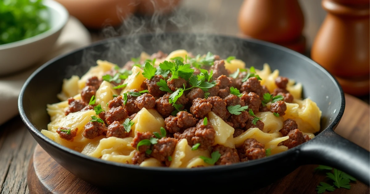 cabbage and hamburger meat